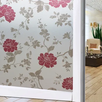 

Window Film Stained Glass Films Colours Self Adhesive Home Decorative Frosted Privacy Stickers RO01