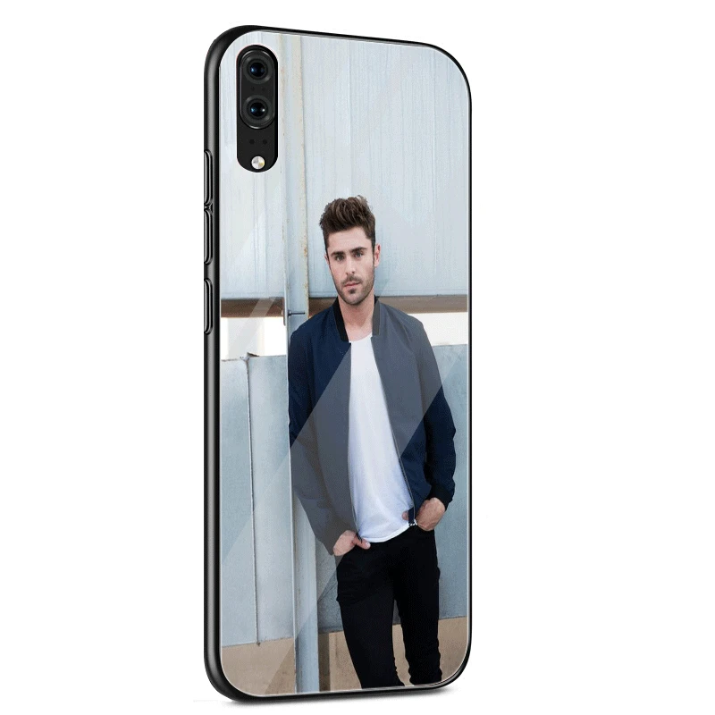 Стеклянный чехол для huawei P30 P20 P10 Y9 Y6 mate 20 Pro Lite P Smart Honor 7A 8X9 10 чехол Зак Эфрон