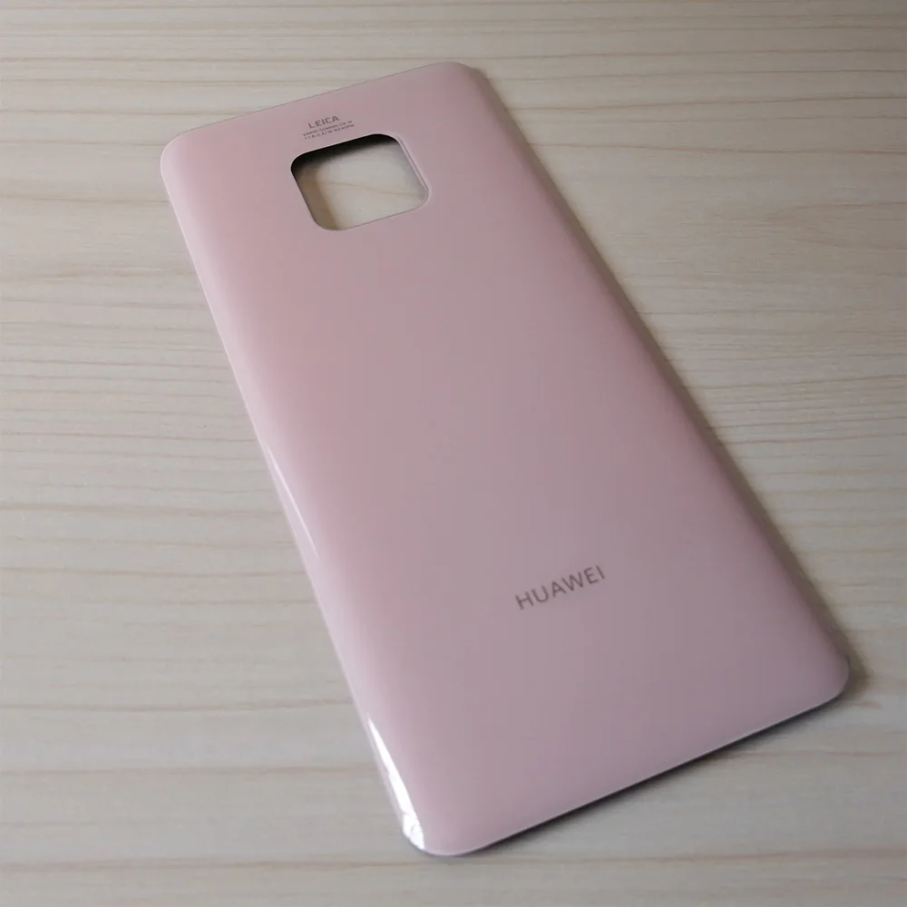 Pink Mate 20 Pro Оригинальная крышка корпуса mate 20 Pro для huawei mate 20 Pro задняя крышка запчасти из стекла батарея Дверь настоящая с клеем - Цвет: Pink Mate 20 Pro