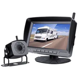 Dispositivo de visualización, imagen de marcha atrás inalámbrica, pantalla de 7 pulgadas, sin interferencias, instalación conveniente, mayor aplicabilidad