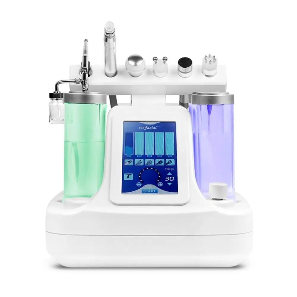 6 in 1 Hydra Dermabrasion Aqua Peel Clean Skin Care BIO Light RF Vacuum Face Cleaning Hydro Water Oxygen Jet Peel Machine