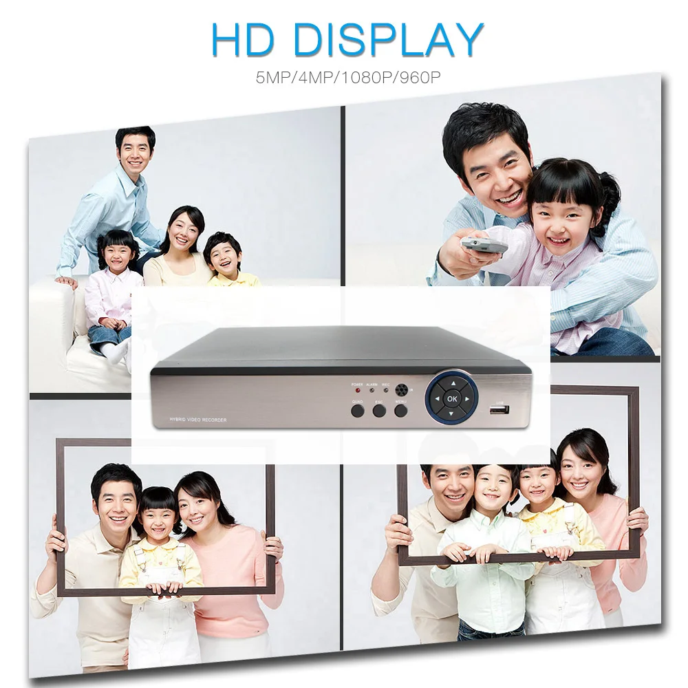 5 в 1 4MP AHD DVR NVR XVR CCTV 4Ch 8Ch 16Ch 1080P 3MP 5MP гибридная камера безопасности DVR рекордер Onvif RS485 Coxial контроль P2P