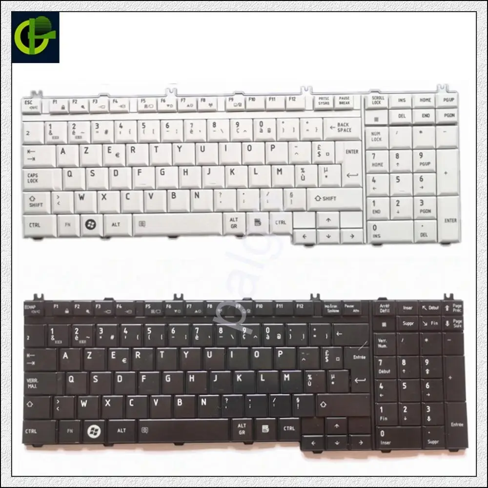 Французская клавиатура Azerty для Toshiba Qosmio G50 G55 F60 X205 X305 X505 F750 F755 Tecra A11 S11 с номерной