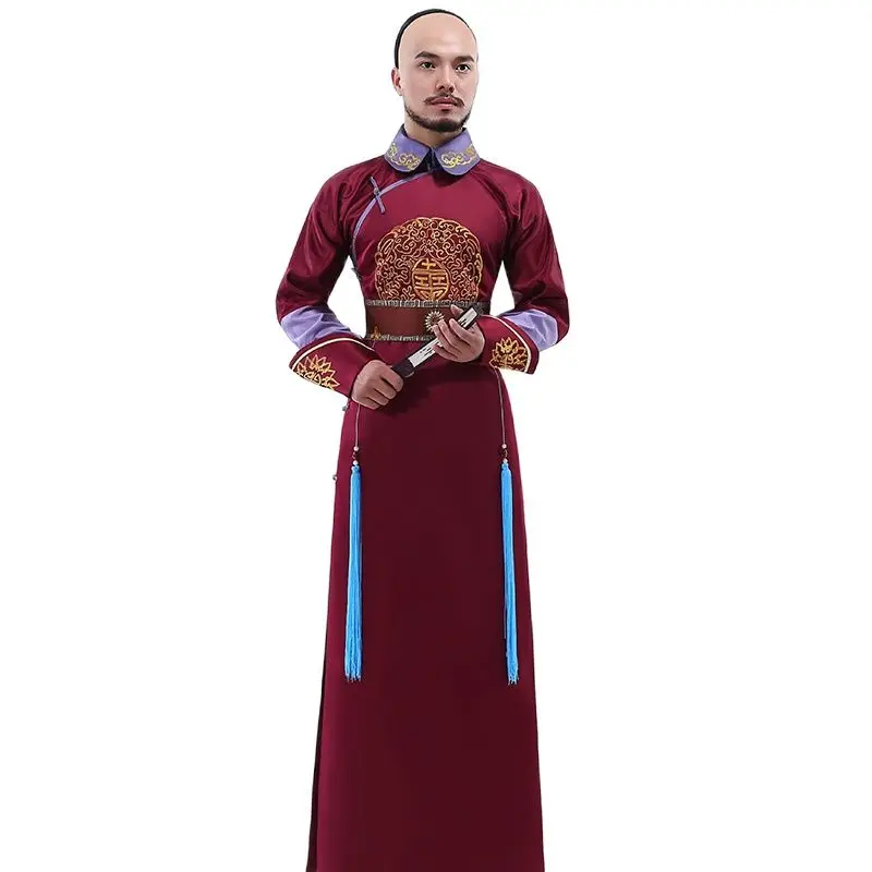 Hanfu мужской костюм для косплея китайский император дракон халат суд одежда серия