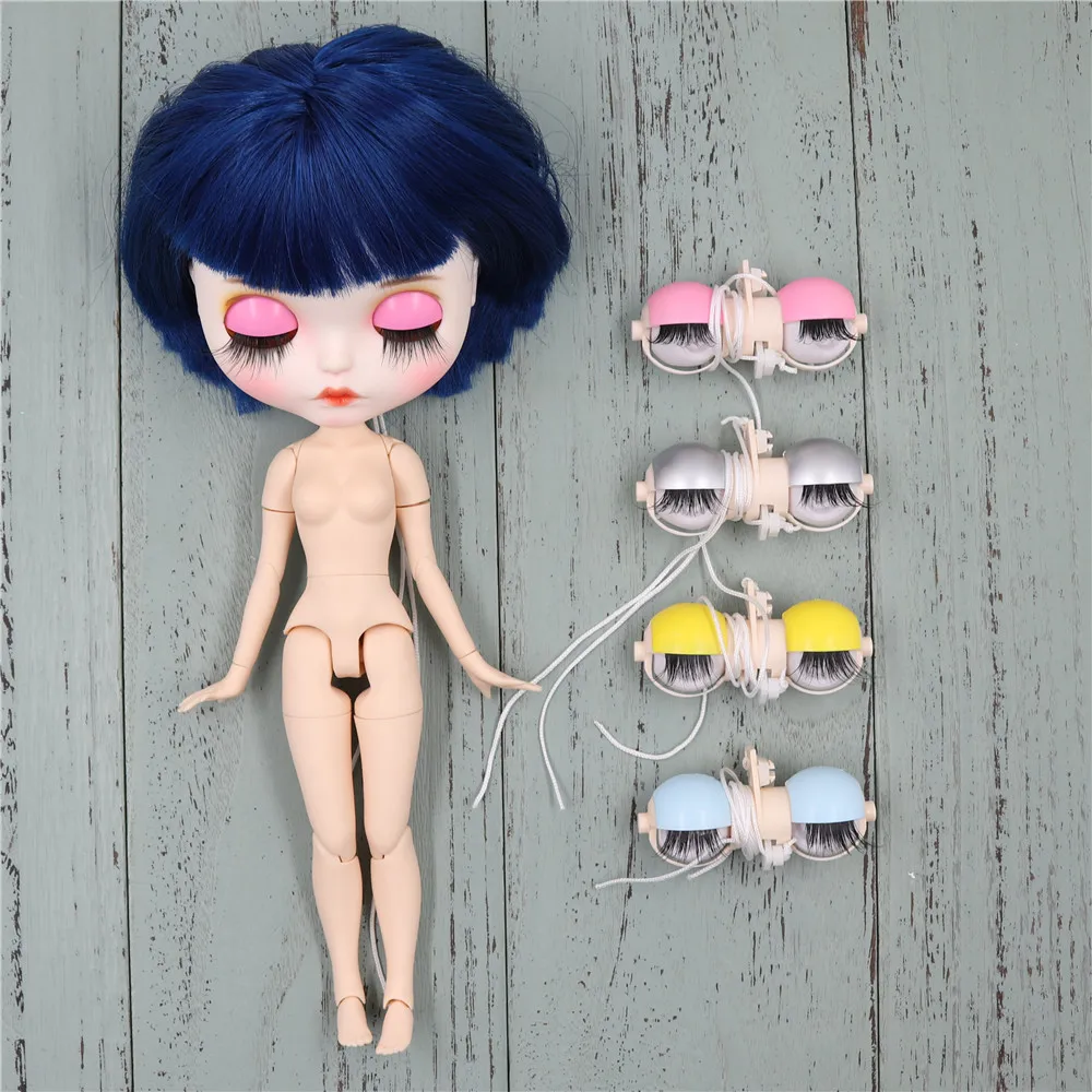 DBS Blyth icy sleepy eyes Long eyelashes accessories screws T-bar C-bar 1/6 30cm doll girl boy gift toy newborn photography props set overalls sleepy hat bebe knit sleeved outfit baby photo wrap foot shoot romper pajamas accessories