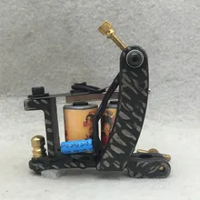 Один из углеродистой стали Топ татуировки машина пистолет для Комплект питания набор татуировки инструменты питания 10 обёрточная бумага катушки CSG22