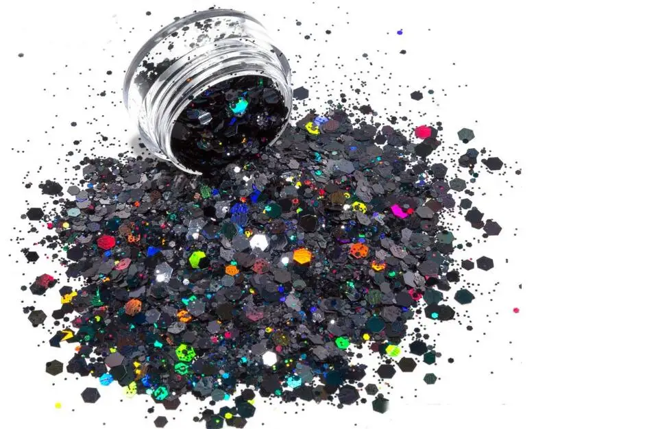 Nail Glitter Nail Decoration Nail Decorations Body Glitter Holographic Chunky Glitter Total 60-140g Face Body Eye Nail Festival Chunky Holographic Glitter 6/8/24 Jars Mix Loose M9