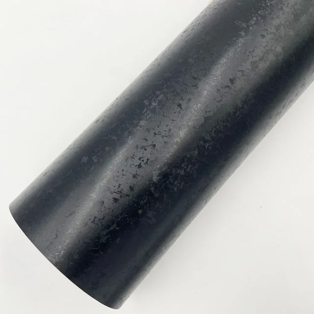 

3D кованая матовая черная углеродная виниловая пленка с выпуском воздуха без пузырьков самоклеящаяся наклейка для стайлинга автомобилей