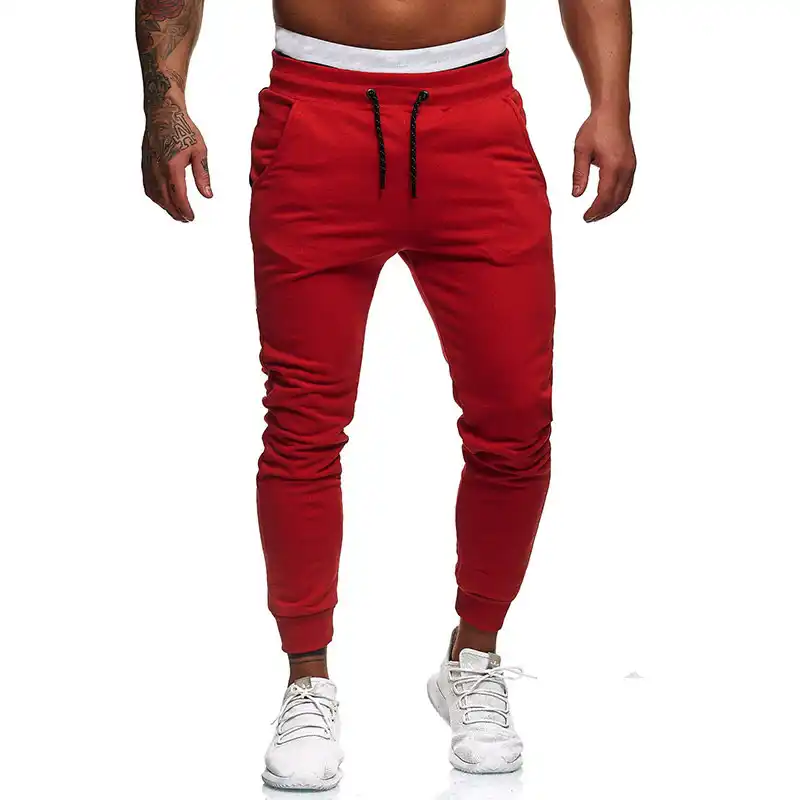 plain red tracksuit