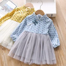 Платья для девочек; осень г.; модное платье для девочек; кружевное платье для маленьких девочек; Детские платья для девочек; повседневная одежда; одежда для детей