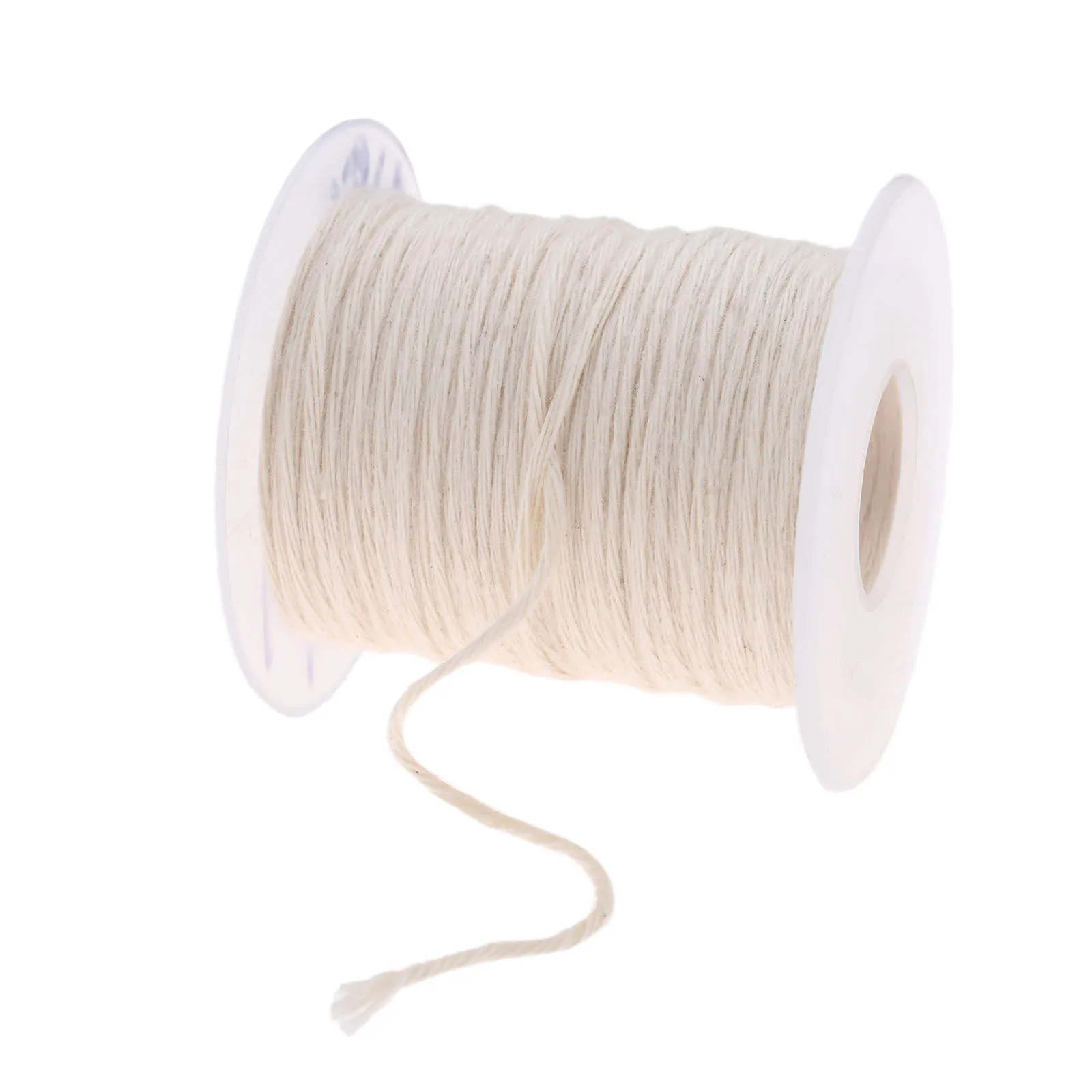 1 Roll 61m x 1mm Unwaxed Cotton Braid Candle Wick Spool of Cotton Woven Wick Core DIY Handmade Candle Making Waxed Accessories