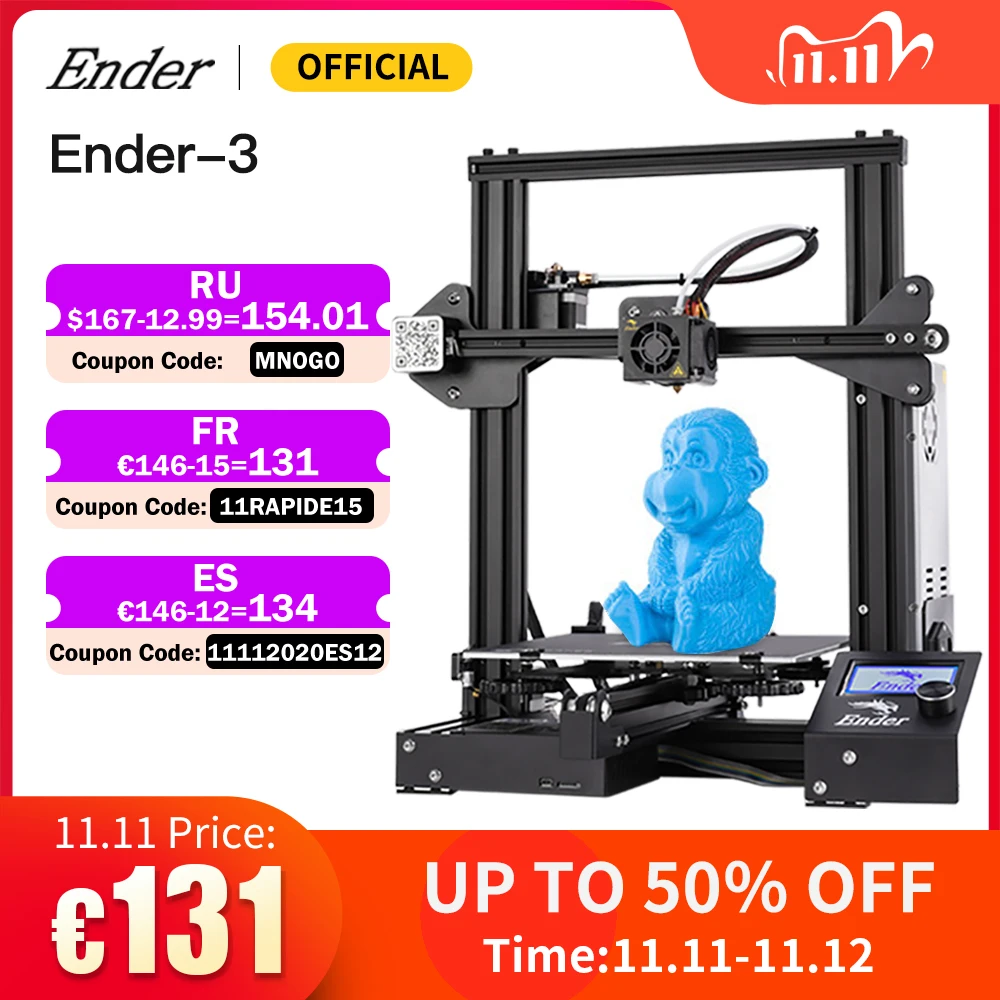 Ender 3 3D Printer Kit Large Print Size Ender3/Ender 3X Printers Continuation Print Power Creality 3D|prusa i3|printer diy3d printer - AliExpress
