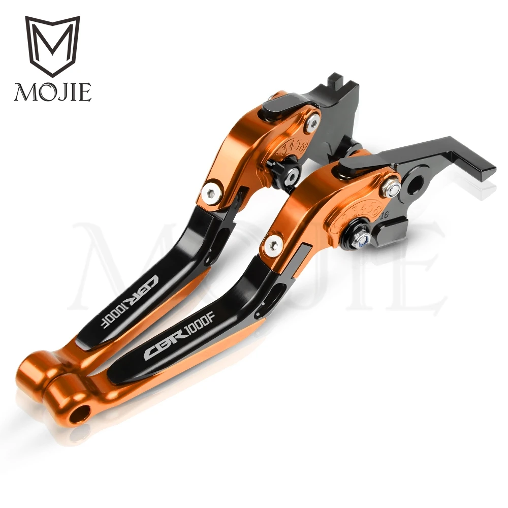 Orange Black Мотоцикл с ЧПУ Складные Выдвижные тормозные рычаги сцепления для Honda CBR1000F CBR 1000 F CBR 1000F SC24 1993-1998 тормозные рычаги сцепления - Цвет: Orange Black
