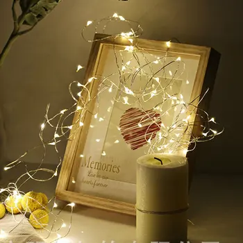 

Hot Sale Button Copper Wire Christmas Day Decorative Lantern Led Remote Control Battery Box Lamp Led Fairy lights Drop Shipping