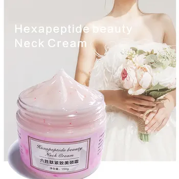 

150g Six Peptides Anti Wrinkles Neck Cream Whitening Lifting Mask Firming for Neckline Skin Care Delicate and Slippery E1