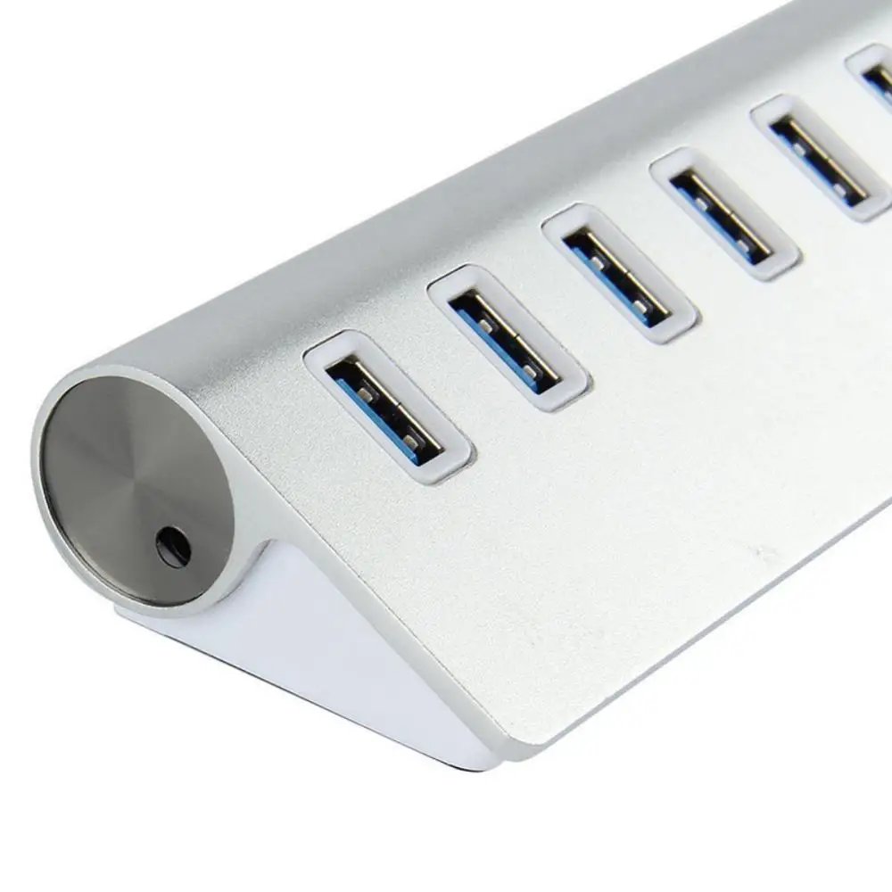 7 в 1 Алюминиевый USB 3,0 вращающийся сплиттер адаптер высокоскоростной концентратор для ноутбука