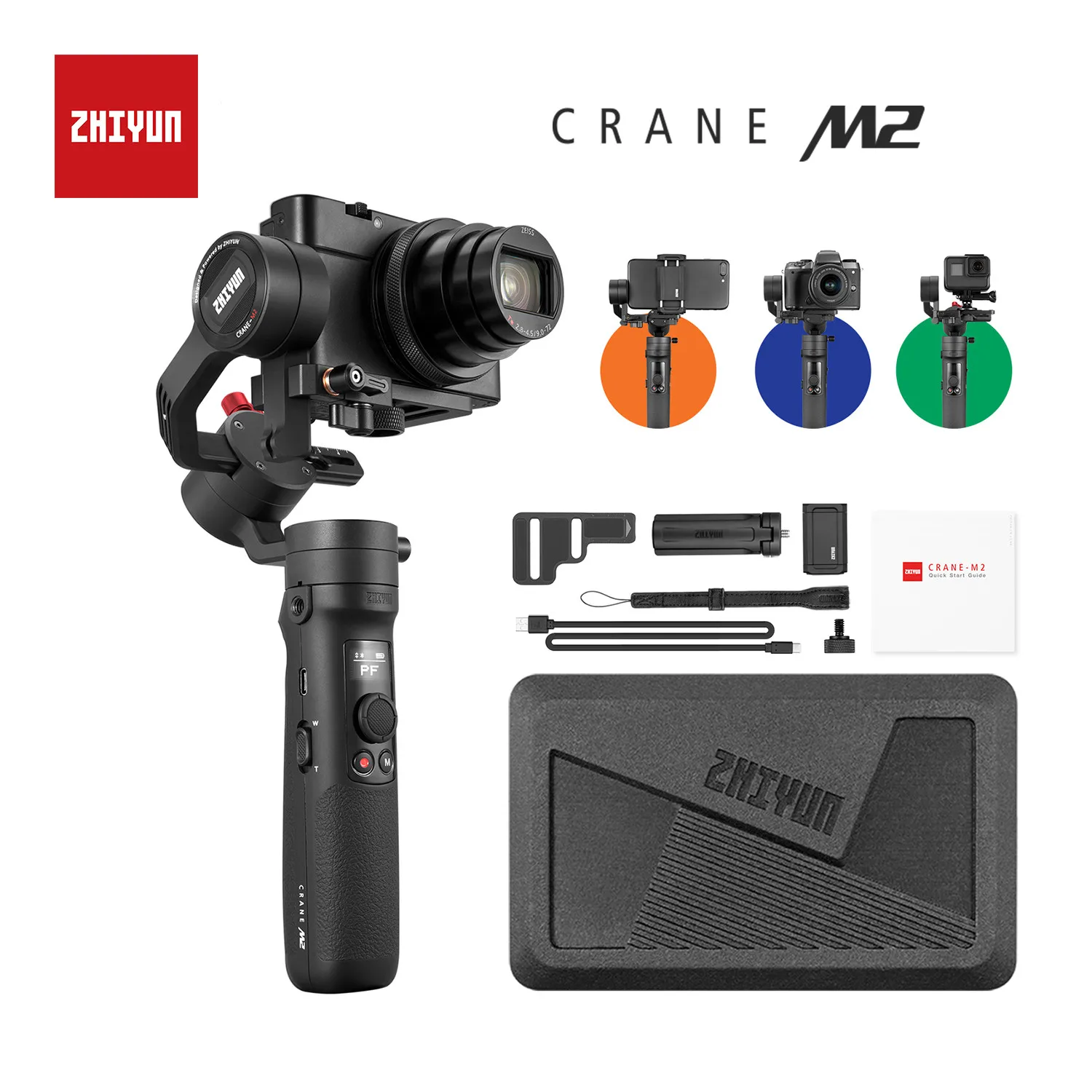 3-осевой Ручной Стабилизатор ZHIYUN Crane M2 M3 Для беззеркальных камер смартфонов |