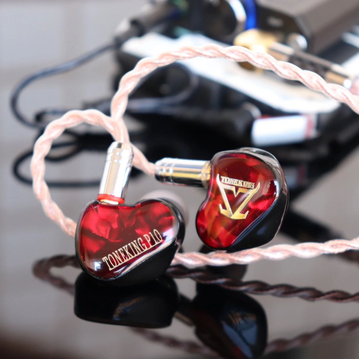 

TONEKING P10 10MM Custom Panel Flat Diaphragm Driver In Ear Earphone HiFi DJ Monitor Earphone Earbuds With Detachable MMCX Cable