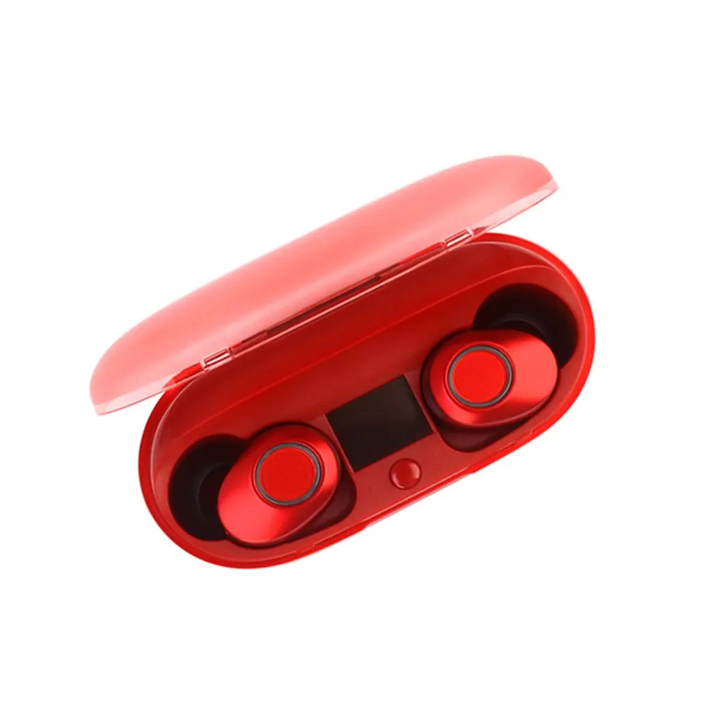 

Wireless Bluetooth Earphone Heavy Bass In-ear Headset With Charging Station Bluetooth5.0 Stereo Sports Earbuds Sports