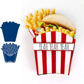 

Fries Food Metal Cutting Dies for Card Making Scrapbooking Embossing die cuts New 2019