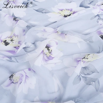 

2meter/lot Chiffon fabric Summer Chiffon sunscreen Bohemian dress fabric Floral printed soft chiffon Dress fabric