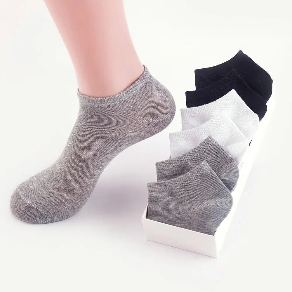 10 Pairs And 5 Pairs Women Socks Breathable Sports socks Solid Color Boat socks Comfortable Cotton Ankle Socks White Black - Image 5