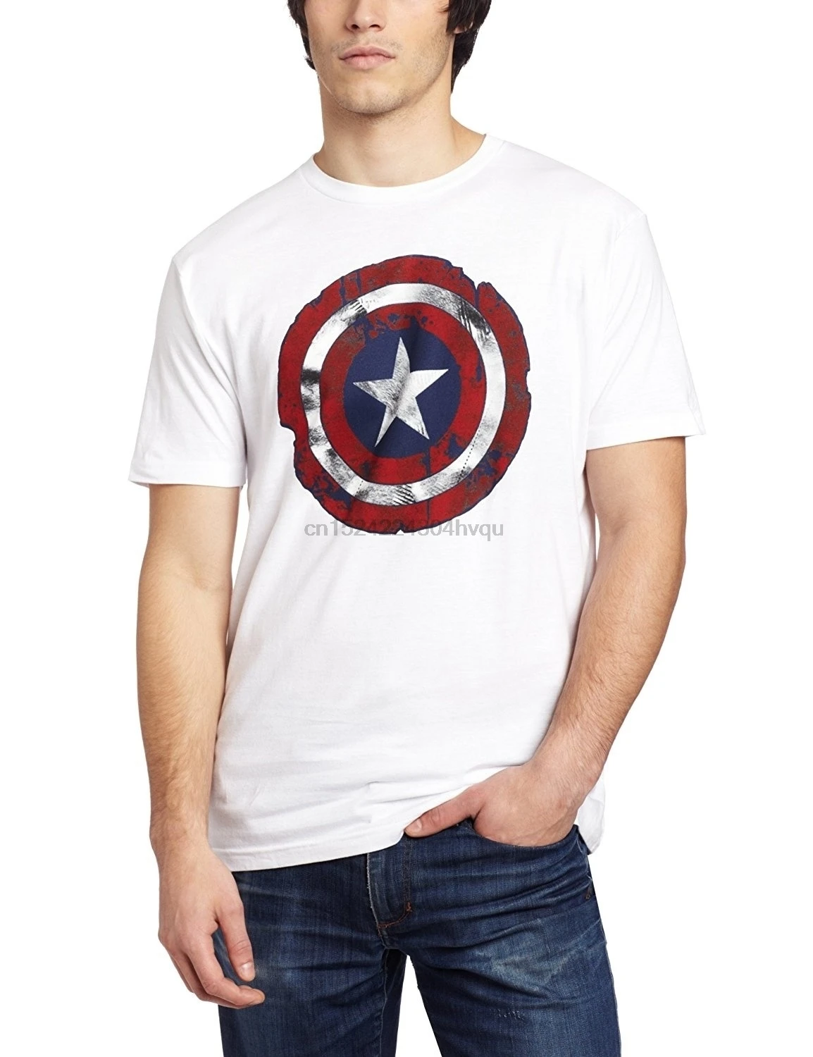 captain america slim fit t shirt