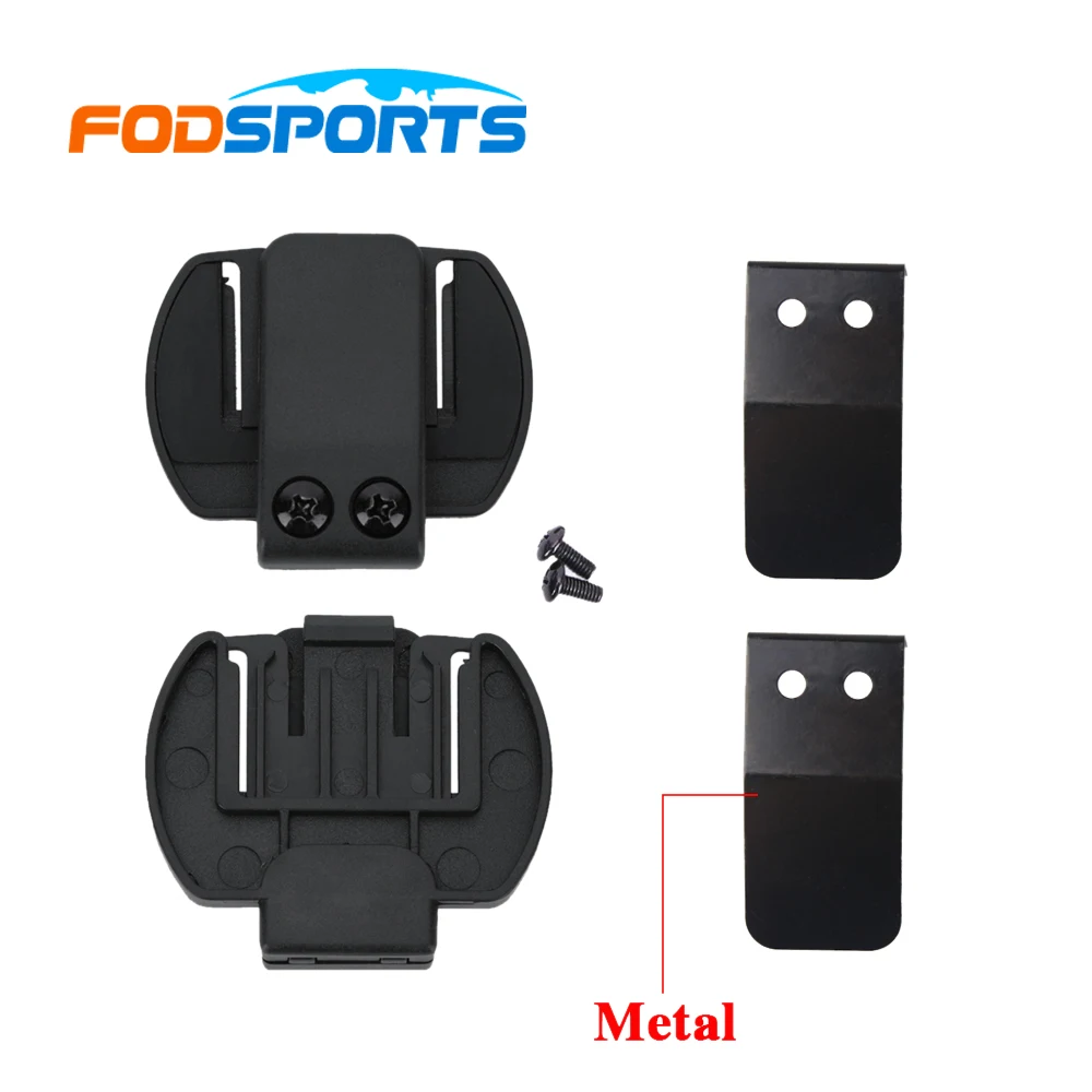 2 шт. зажим подходит для Fodsports V6 V4 мотоциклетный шлем Интерком Беспроводная bluetooth