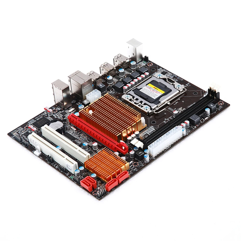 Настольный процессор DDR3 компоненты MicroATX высокая эффективность 10 usb портов LGA 1366 материнская плата PCI E Двойные каналы SATAII стабильная
