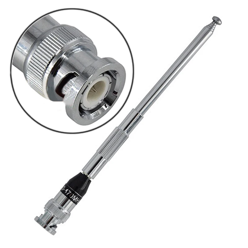 400-470mhz da Antena de 10 Bnc para o Rádio c o m Telescópico Novo Pces Walkie Talkie i Ic-v8 Ic-v80 Ic-v82 Uhf 1 talkie i c o m IC-V8 IC-V80 IC-V82