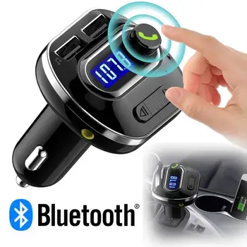 

Wireless Bluetooth Auto Handsfree Car AUX Audio Receiver FM Adapter MP3 Player USB Charger