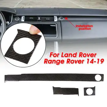 

Audew 1Set Auto Car Passenger Decoration Trim Interior Carbon Fiber Dashboard Cover Trim Sticker For Range Rover Sport 2014-2019