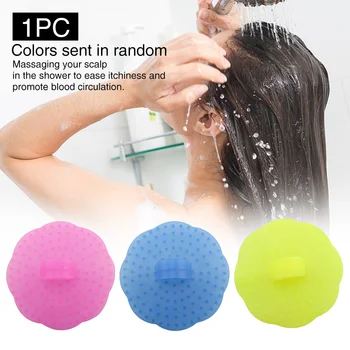 

Random Color Shampoo Comb Shower Easy Grip Plastic Dry Wet With Handle Hair Scalp Massager Cleaning Brush Universal Home Solid