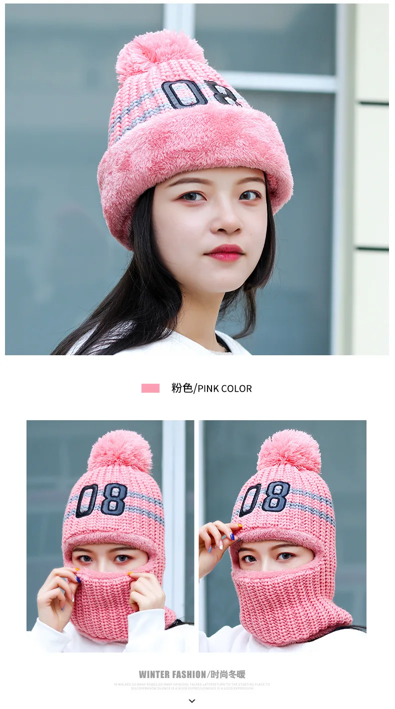 Зимние шапки Skullies Beanies шляпа для мамы бини для женщин шерстяной шарф шапки в полоску вязаные шапки