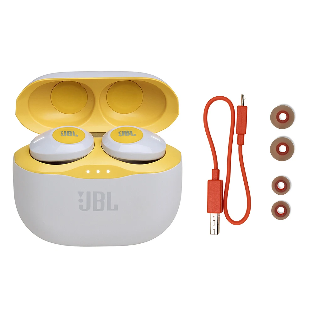 JBL TUNE 120TWS настоящие беспроводные Bluetooth наушники с микрофоном, невидимые спортивные наушники с сенсорным управлением, чехол для зарядки