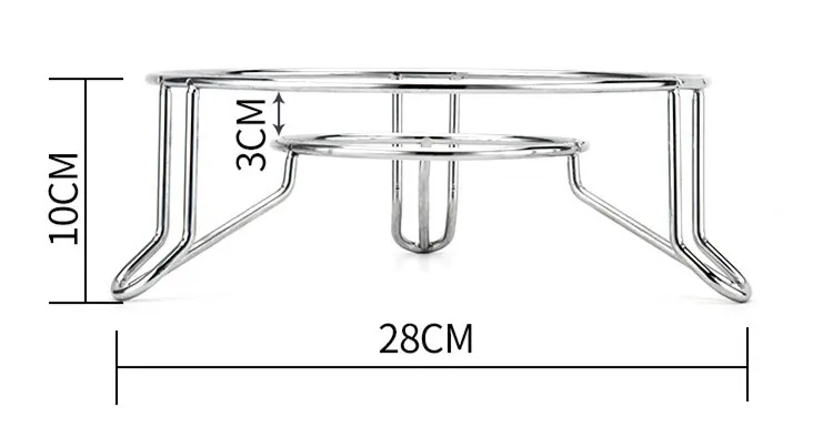 Нержавеющая сталь кастрюлю стеллаж для выставки товаров утепленная стол кастрюля для супа подставка держатель бака плита Органайзер, кухонные аксессуары - Цвет: 1