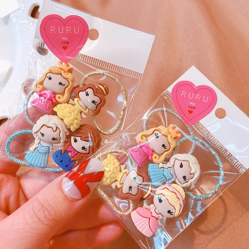 Детская резинка для волос из мультфильма Disney маленькой принцессы аксессуары не