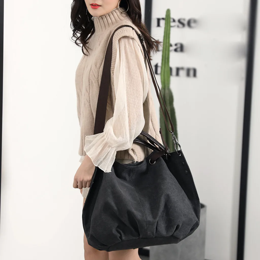 

Fashion Women’s Handbag High Quality Multi-Function Large Capacity Canvas Shoulder Bag Travel Bag Messenger Crossbody Bags