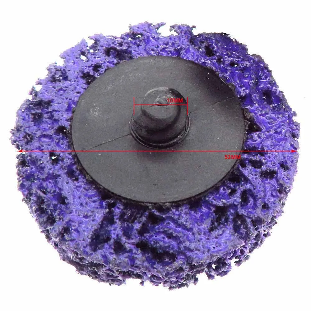 10Pcs/Set 2Inch 50MM Purple Diamonds Transfer Sand Disc Metal Grinding Diamond Angle Wheel Paint Rust Removal Cleaning Polishing