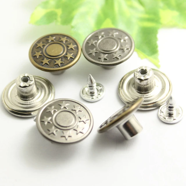 Jeans Button Accessories, Metal Buttons Star