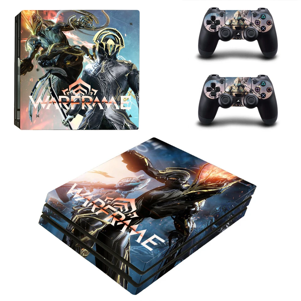 Виниловая наклейка защитная пленка для Playstation 4 PS4 Pro консоль и контроллер-Warframe