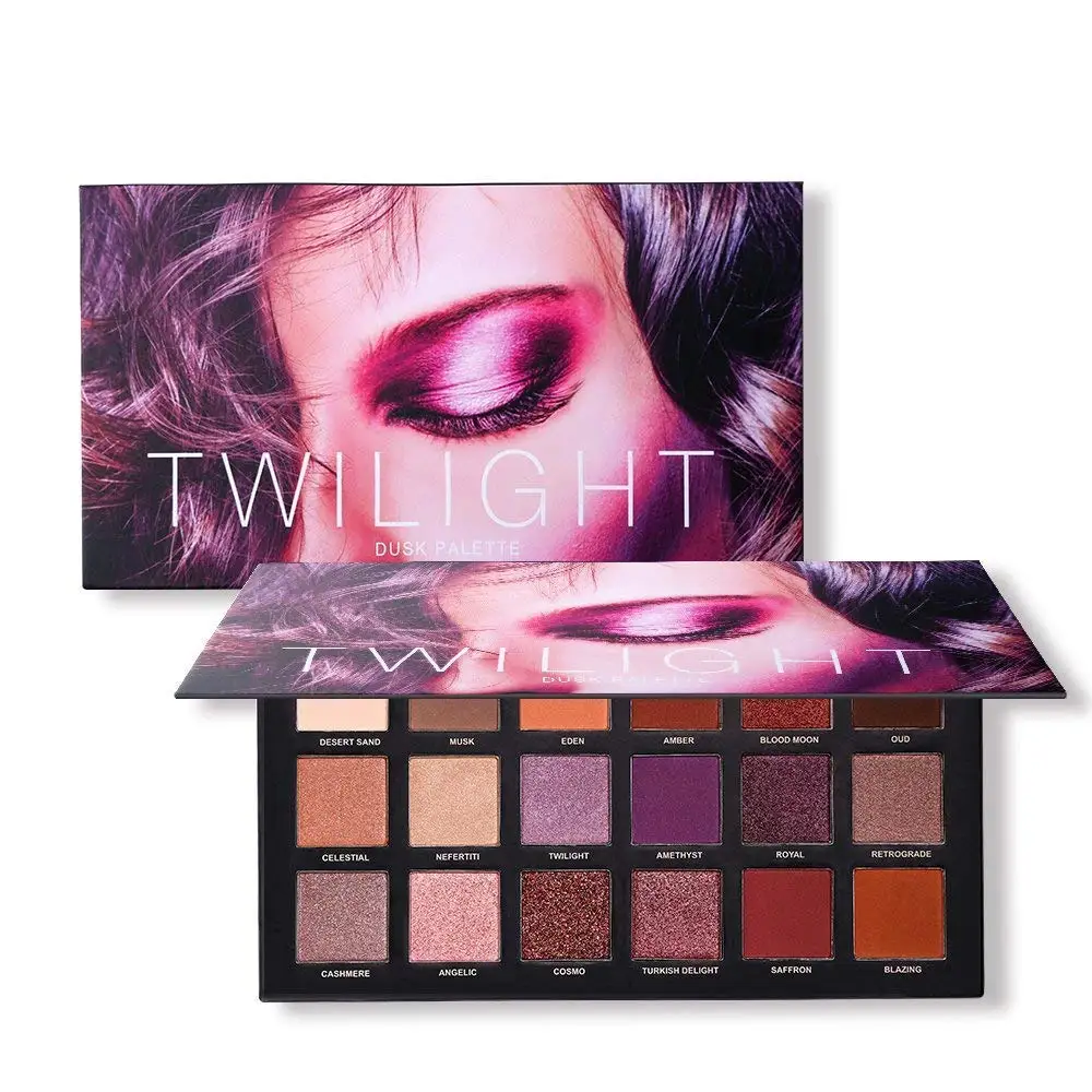 18 Color Eyeshadow Palette Highly Pigmented 8 Matte 10 Shimmer Eye Shadows Waterproof Long Lasting Makeup Glitter Beauty |