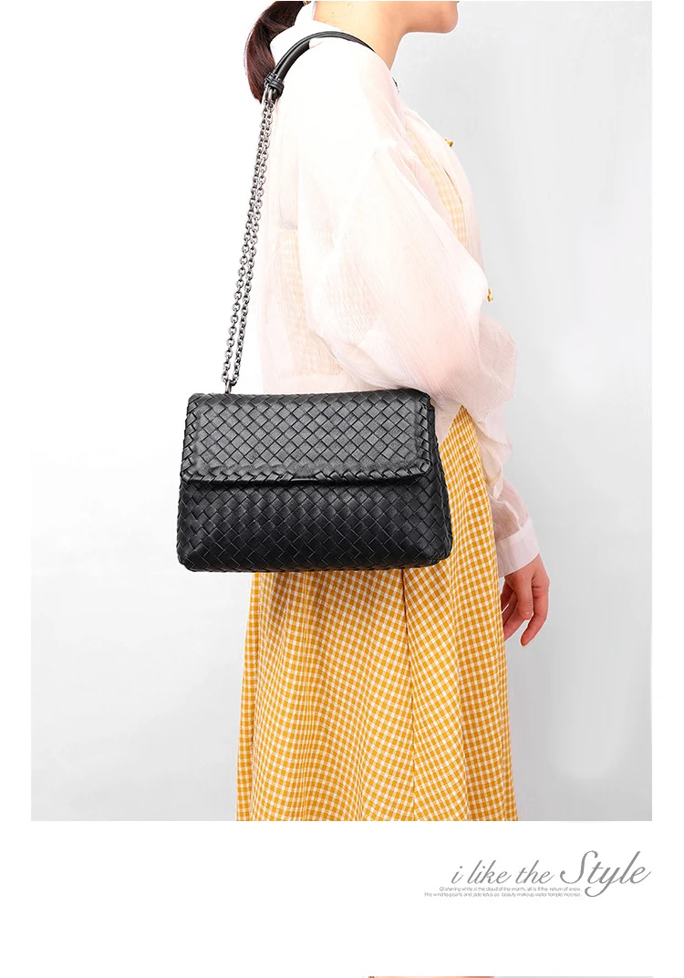 Женская сумка, кожаная, мягкая, на цепочке, сумка через плечо, ручная работа,, осень и зима, новая модная сумка, роскошный бренд, Большая вместительная сумка