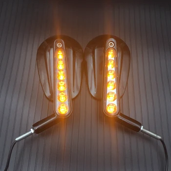 

Rear View Mirrors LED Turn Signals For Harley Davidson VRSCF V-Rod