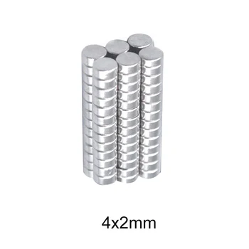 

100~2500pcs 4x2 electro magnetics Rare Earth Magnets disc 4x2mm Small Round Magnets 4mm*2mm Permanent Neodymium Magnet 4*2 mm