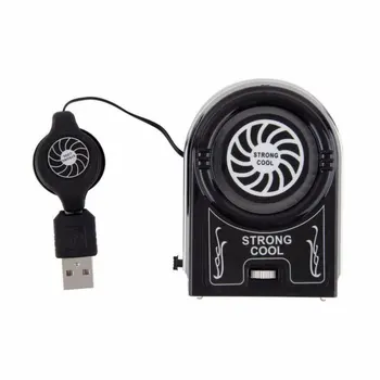 

USB Notebook Laptop Cooling Cooler Fan Pad Mini Vacuum Strong Cool Air Extract Flexible External for Laptop Computer hot sale