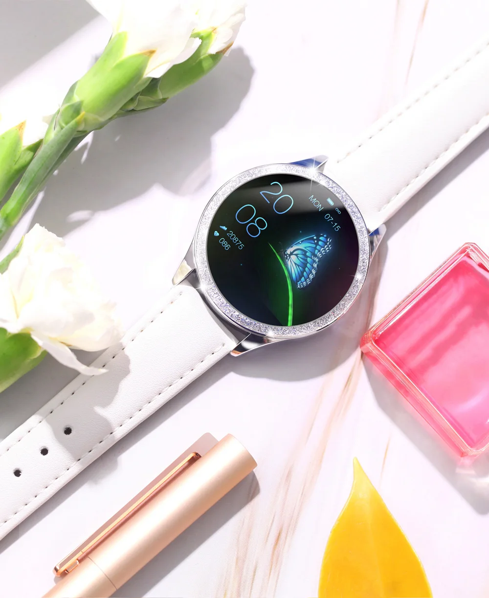 KW20 женские Смарт-часы, пульсометр IP68, водонепроницаемые, шагомер, Bluetooth, умные часы, Женский фитнес-браслет для huawei, Android, IOS