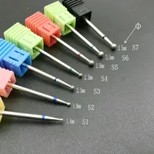 5 шт. сферическая головка Алмазная дрель для ногтей сверла поворотные Бур кутикулы для Электрический маникюр ногтей дрель аксессуары инструменты для ногтевого салона