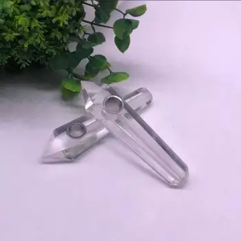 

Natural white crystal crystal smoke tube filter quartz rod