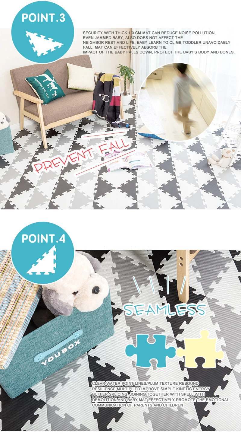 Higher Cost Performance Puzzle Triangle Can Be Jointed Mat For Baby Play
